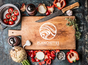 Planche à découper avec logo planchettes.ch